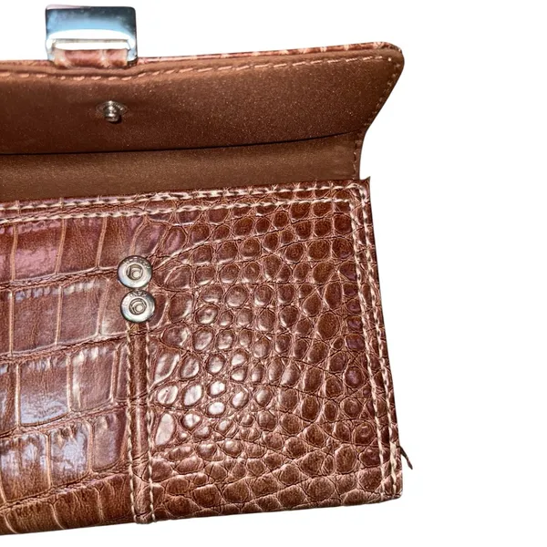 Liz Claiborne Brown Leather Wallet - Image 9