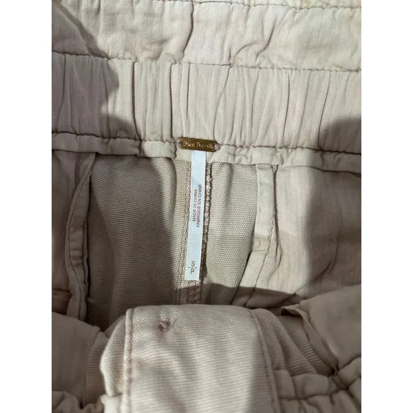 Free People Margate Paperbag Waist Pleated Misty Rose Trouser Pants Sz S - Image 6