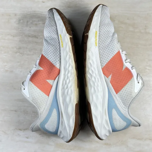 New Balance Fresh Foam Arishi v4 White Orange Blue Running Shoes Mens 7 Wome 8.5 - Image 8