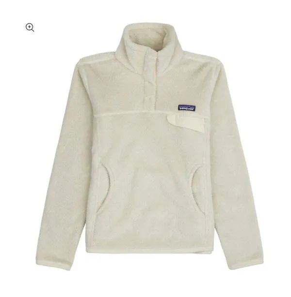 Patagonia Snap T Fleece Pullover Cream size small - Image 3