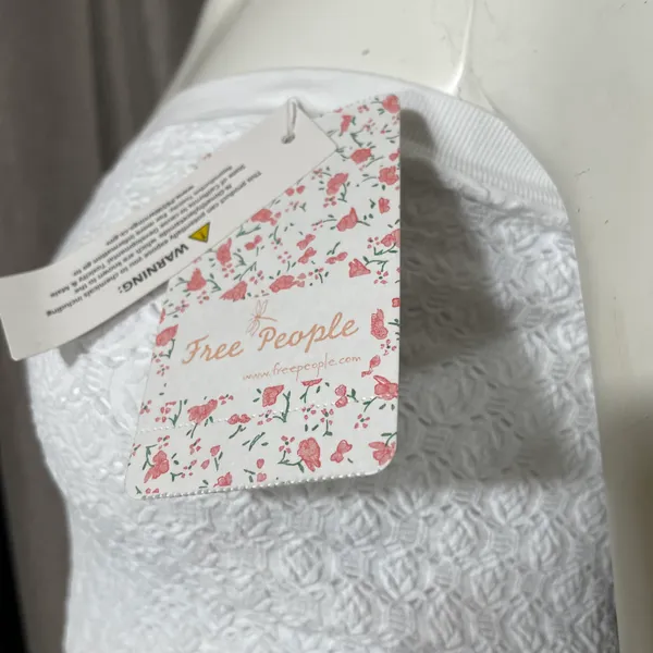 Free People Women’s White Seamless Strapless Bandeau Tube Top - Image 6