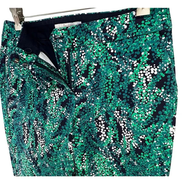 Boden Trouser Pants Womens 6 LONG Green Sea Grapes Taper‎ Stretch Modern Comfort - Image 3