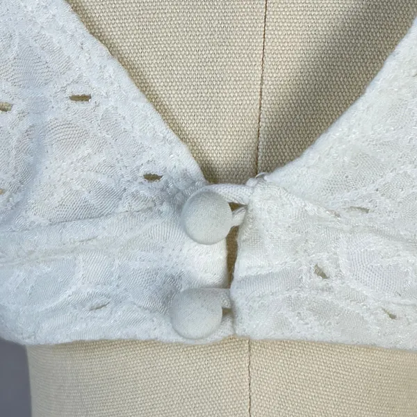 American Eagle Eyelet Lace Tank Top‎ Women XS Swing Stretch Flowy Boho Cottage - Image 5