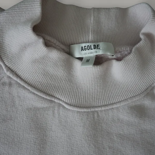 AGOLDE Tarron Mock Neck Sweatshirt Women's Medium Made USA Minimalist‎ Luxe - Image 5