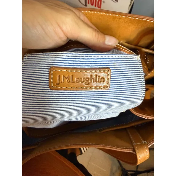 J.McLaughlin Dahna Tan Leather Tote Bag - Image 14