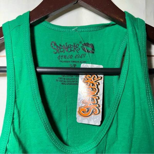 NWT $17.99 • Spencer’s • Top • St. Patrick’s Day • Green Muscle Tee - Image 6