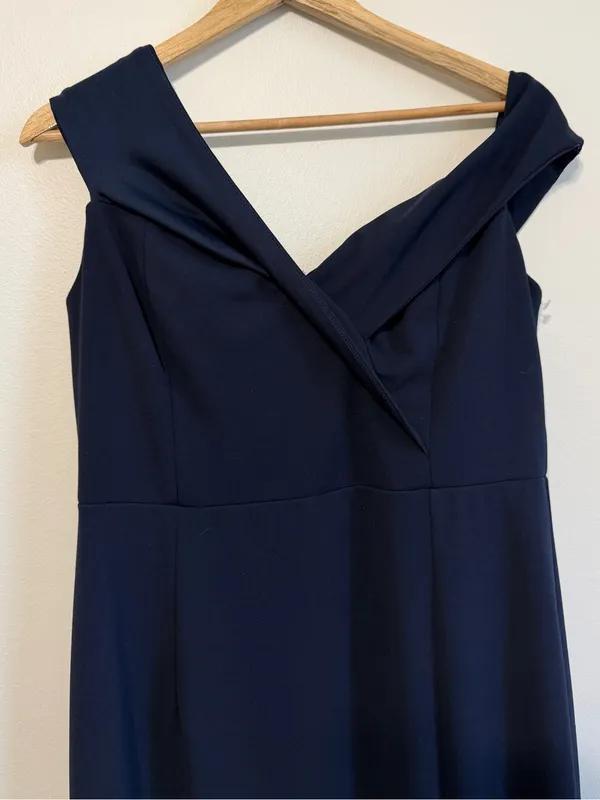 Lulus Song of Love Navy Blue Off-the-Shoulder Maxi Dress Size XL - Image 5