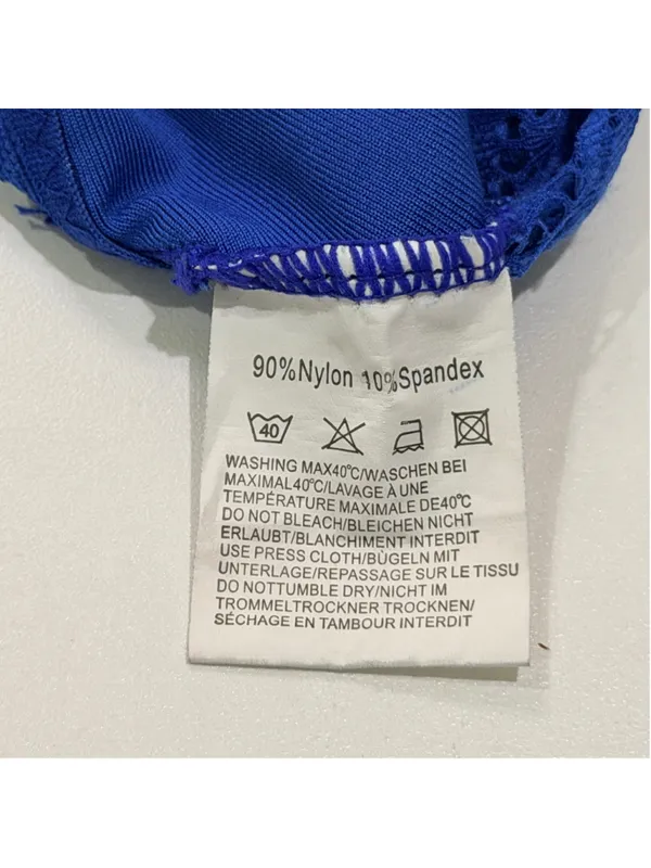 Avidlove Women’s M Blue Lace Bralette Strappy Longline Lingerie Top - Image 7