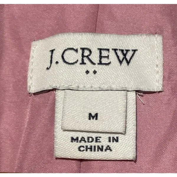 J.Crew Faux Fur Vest Women's Small Pink Full Zip Mock Neck Plush Fleece - Image 5