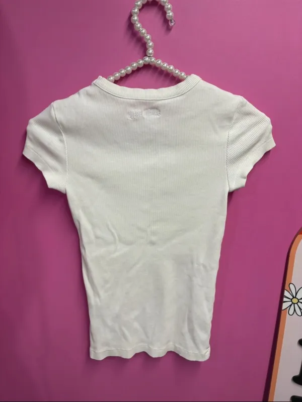 Djerf Avenue xxs white tee - Image 2