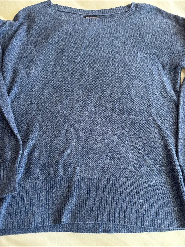 Ladies American Eagle Outfitters Dark Blue Crewneck Sweater - Image 3
