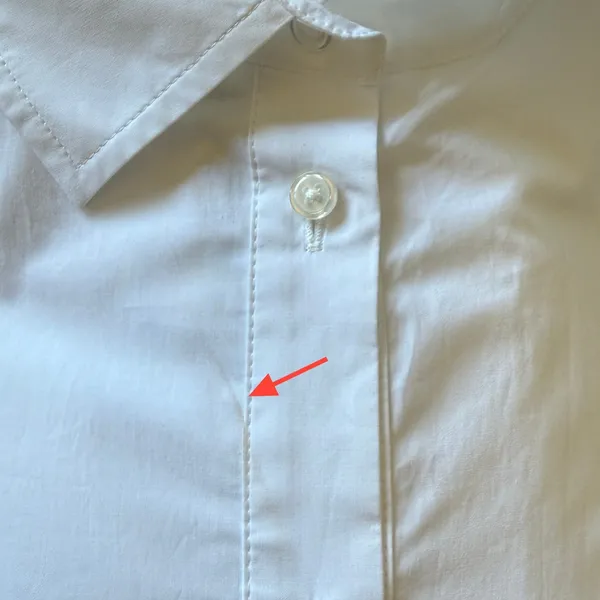 Madewell White Cotton Poplin Button Front Mini Shirtdress NS126 Womens Medium - Image 10