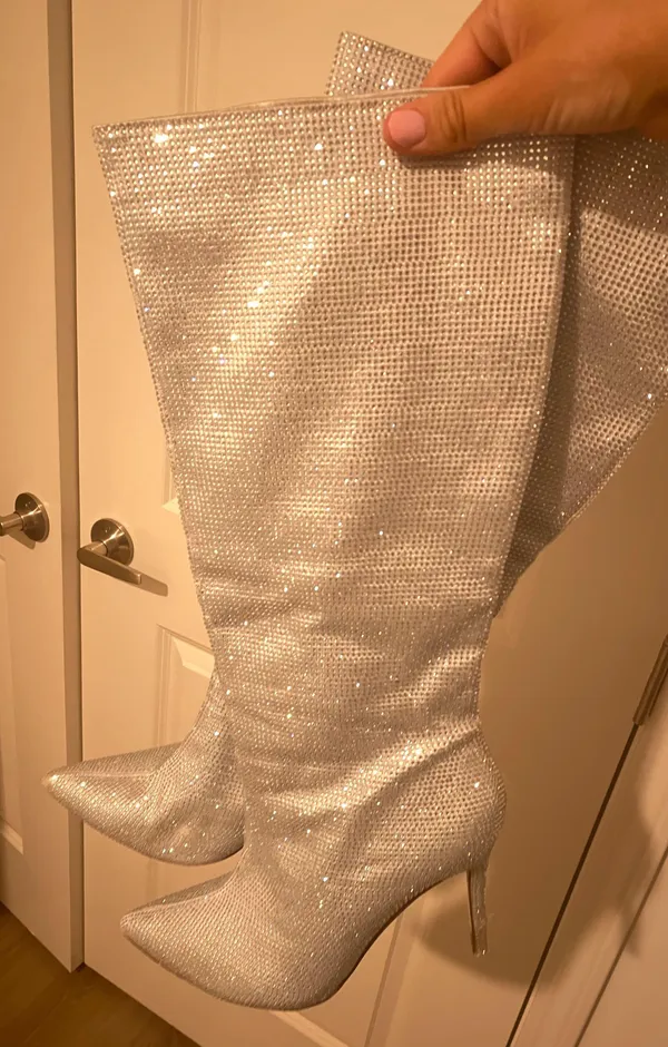 Lulus Rhinestone Boots - Image 3