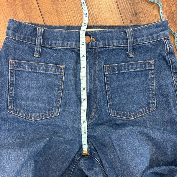 Madewell The Perfect Vintage Wide-Leg Jean Patch Pockets Sz 28 Caronia Wash $128 - Image 10