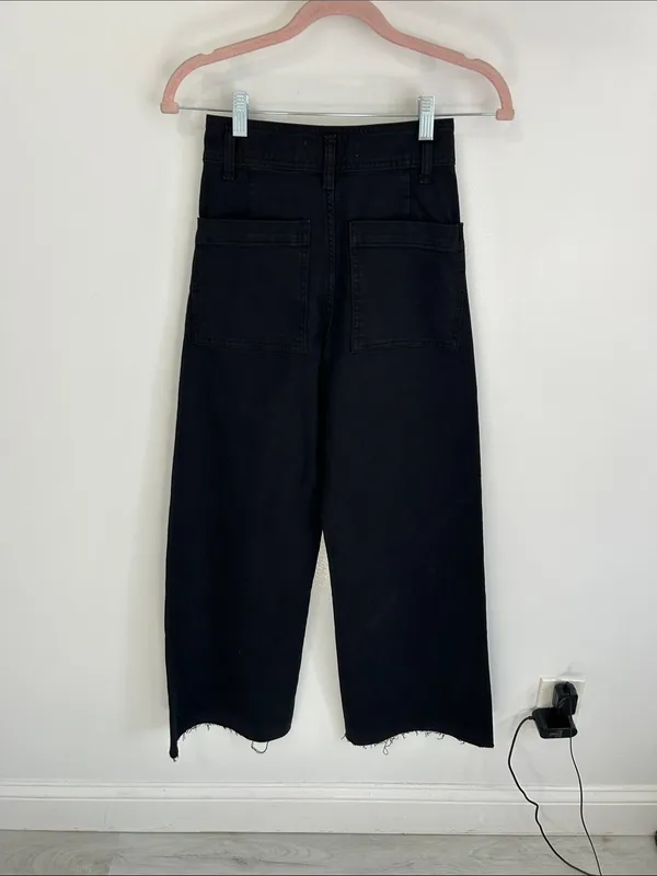 Zara Marine Straight Jeans Black - Image 4
