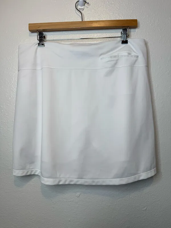 Nike Dri-Fit White Tennis Golf Skort Standard Fit Size XXL Pockets Athletic - Image 7