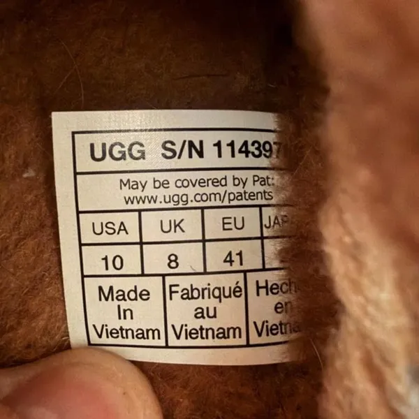 UGG Tazz Heritage Braid Platform Slippers Hardwood Shearling Women’s Size 10 - Image 2