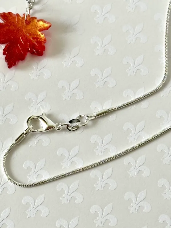 Sterling Silver Fall Necklace (431) 🍁 - Image 3