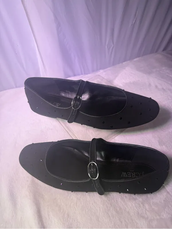 J. Crew Black Studded Mary Jane Flats - Image 3