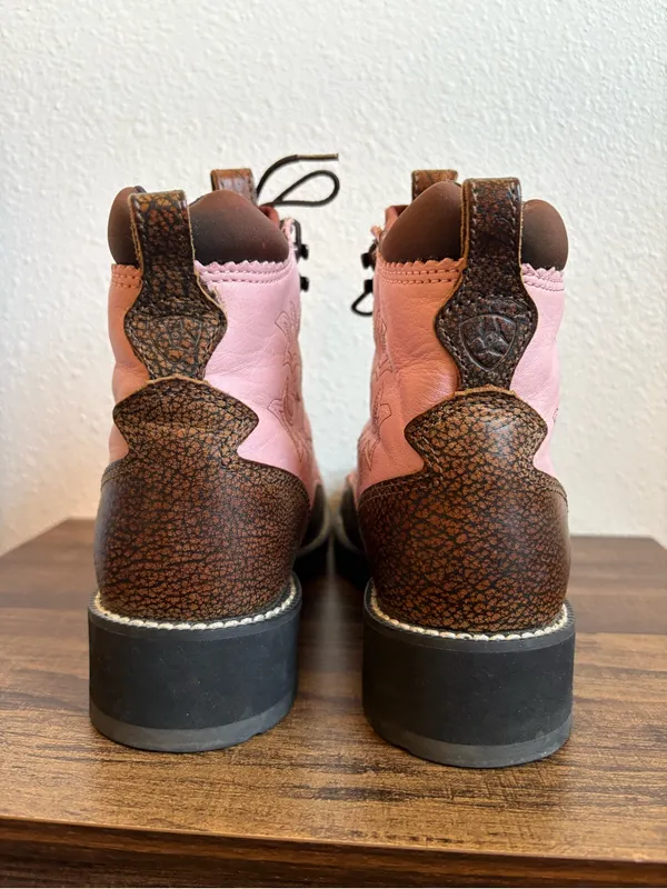 Ariat Women’s Probably Lace Up Round Toe Boots - Image 4