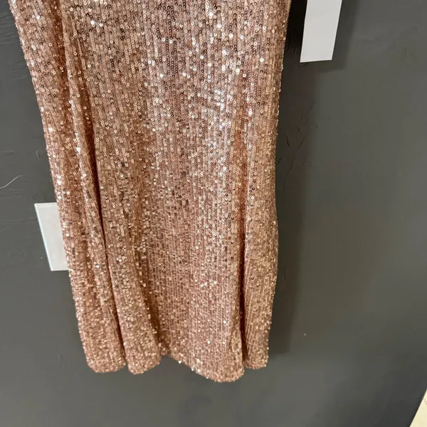 1.STATE‎ Serene Rose Sequin Mini Dress V-Neck Adjustable Sparkle Size 4 NEW - Image 3