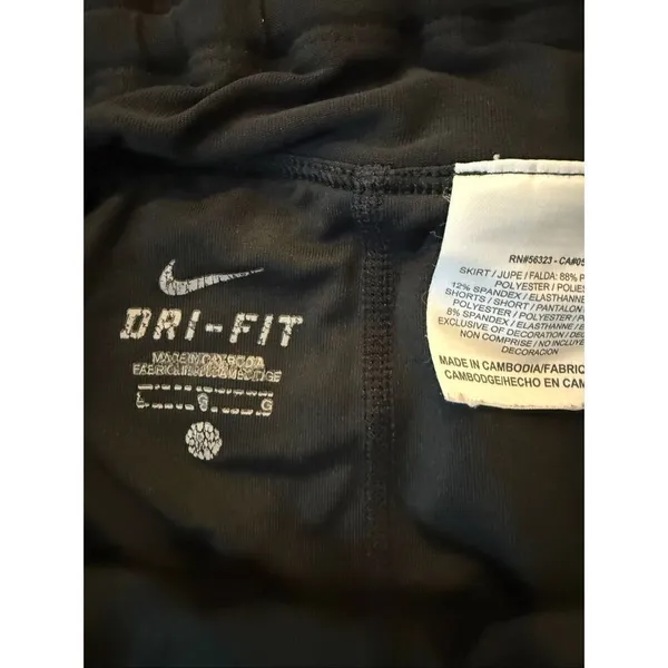 Nike black and white athletic skort size large - Image 4