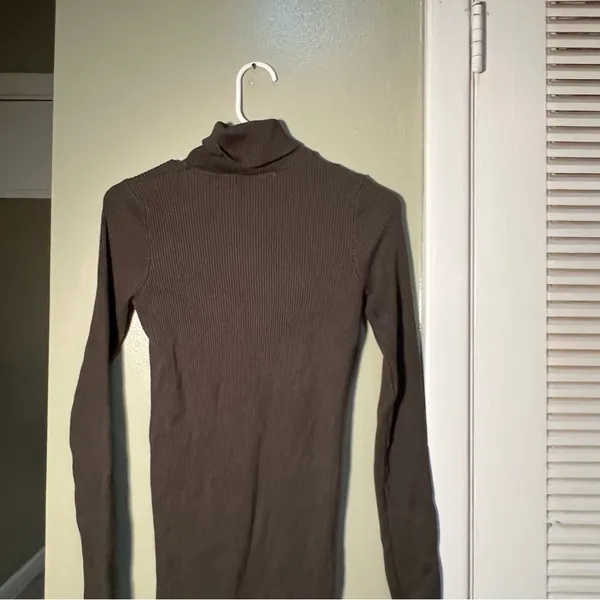 Rocorose Women's Turtleneck Midi Sweater Dress Ribbed Dark Hunter Green‎ Bodycon - Image 6