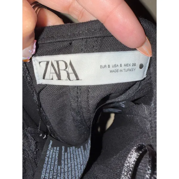 Zara‎ Black Denim Bustier Corset Top Strapless Sweetheart Neck S Festival Baddie - Image 6