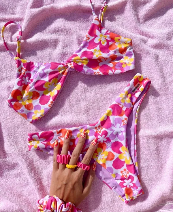 Blackbough Swimsuit Bikini Set Medium Berry Blossoms - Image 3