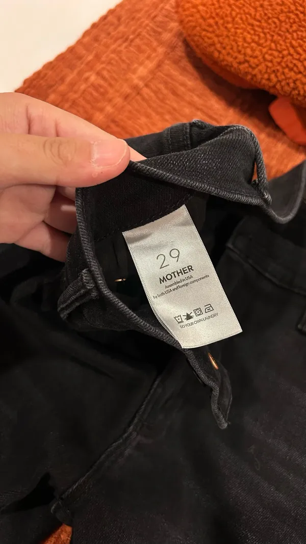Mother flared denim jeans black - Image 4