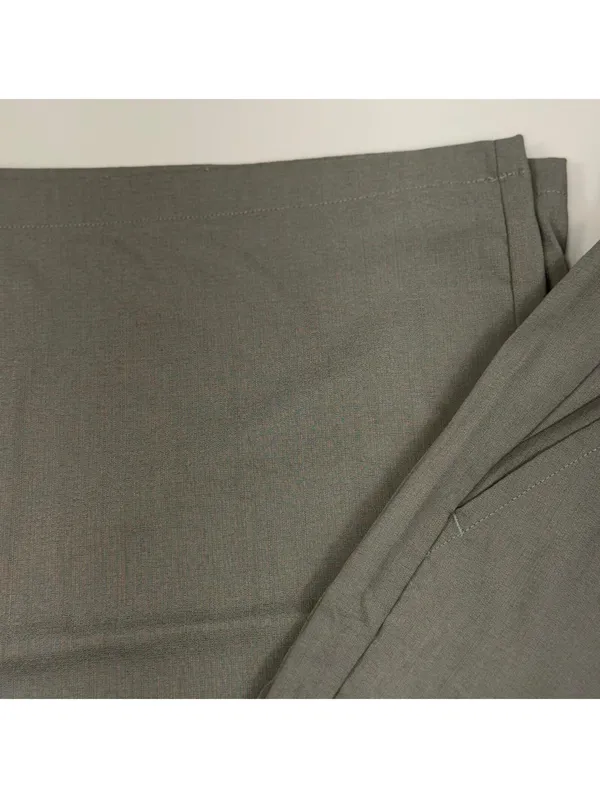 Women’s Olive Green Linen Blend Wide Leg Pull On Pants Medium 29x28 - Image 3