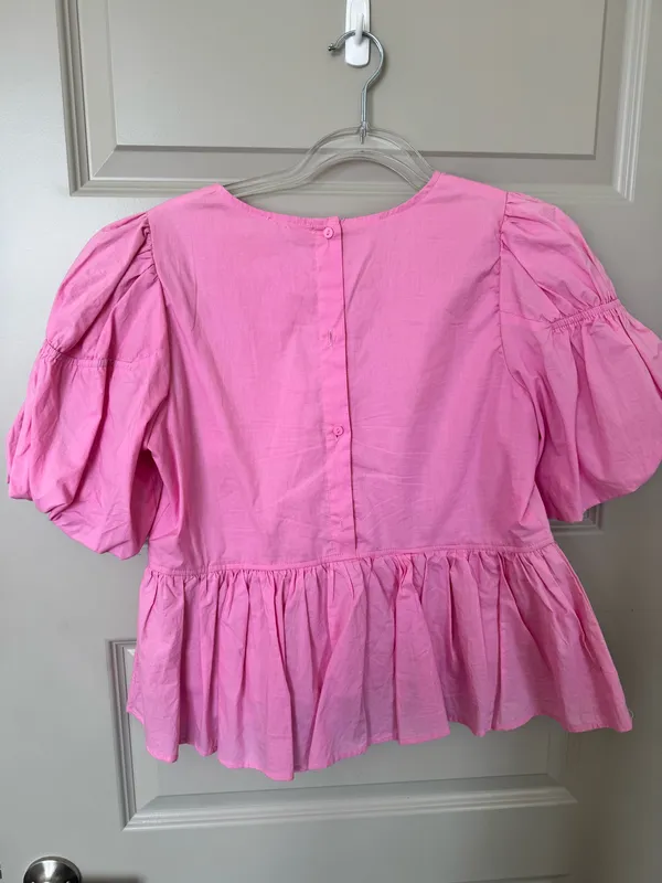Pink Babydoll Blouse - Image 4