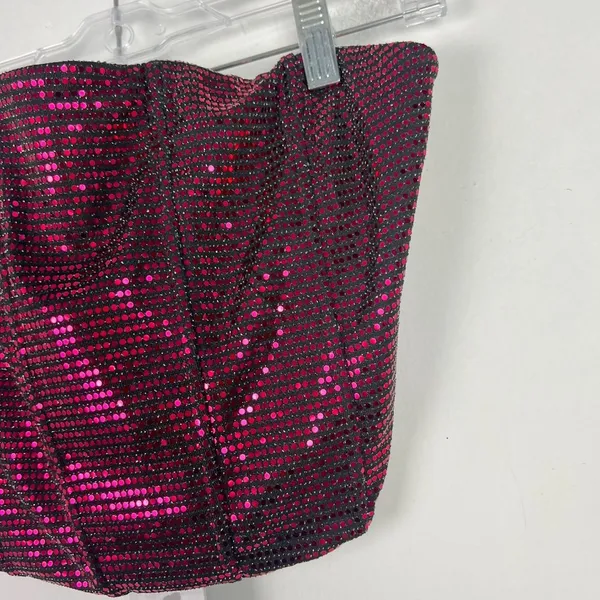 NWT Sincerely Jules Sequin Corset Crop Top Removable Straps Size Large L NEW - Image 3