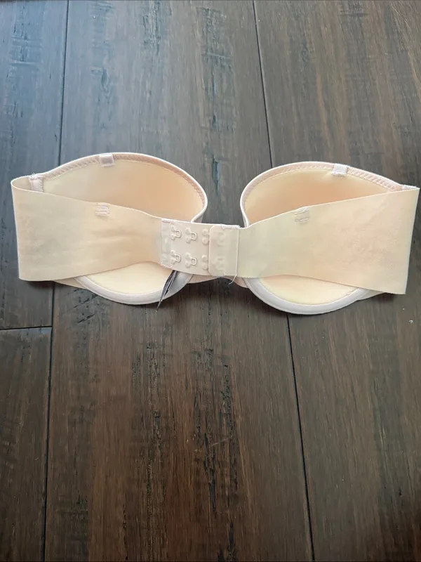 Victoria's Secret Strapless Light Pink Shimmery Bra - Image 5