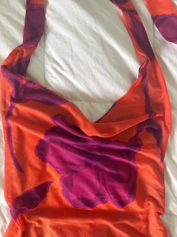 RESA Bruna Mini Dress in Mandarin XS - Image 6
