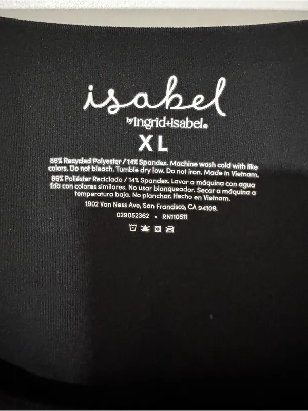 Isabel by Ingrid+Isabel Maternity Black Sleeveless Knit A-Line Midi Dress XL - Image 7