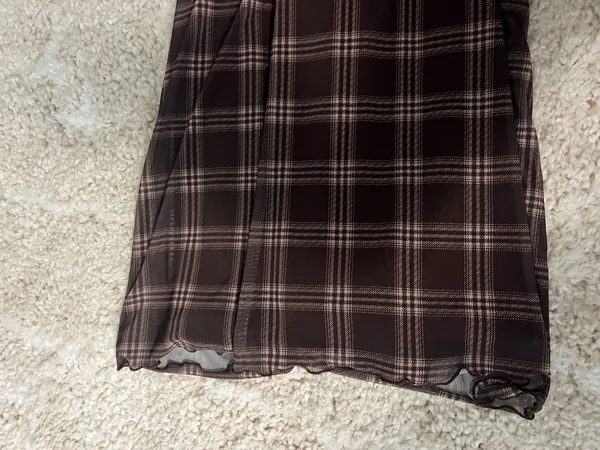 Brown plaid midi skirt Size M - Image 4
