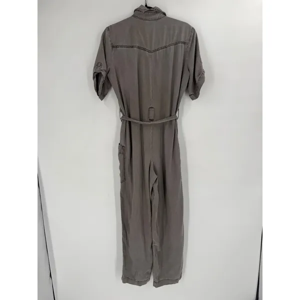 Young Fabulous & Broke Jumpsuit Womens Small Gray Tencel Utility‎ Cargo Gorpcore - Image 7