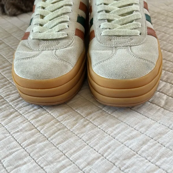 Adidas Gazelle Bold cream maple leaf 3stripe Womens rubber sole sneakers 7 - Image 10