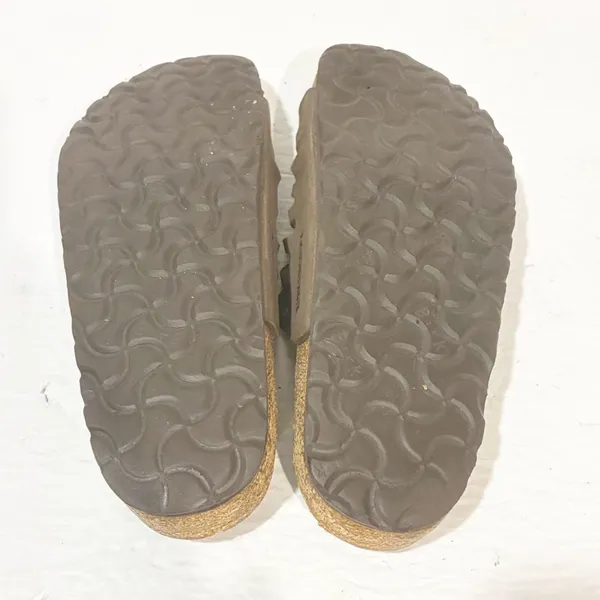 Birkenstock Grenada Softbed Leather Womens 6 Brown Suede Sandals with Buckles - Image 6
