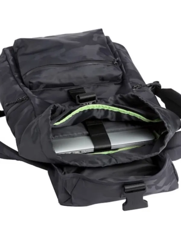 Athleta Venture Utility Backpack Black Camo Laptop Pocket Gym Work waterproof - Image 12