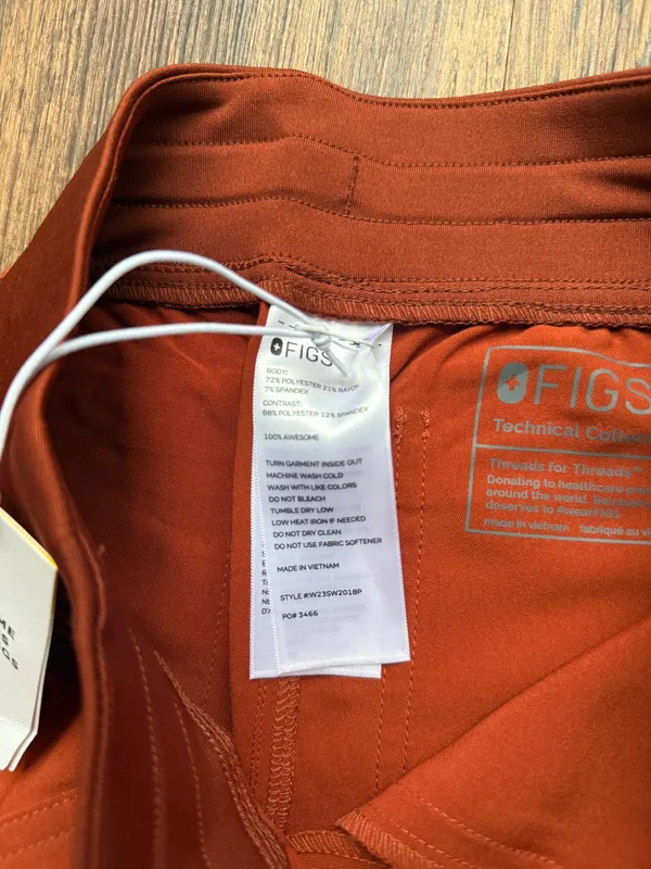 NWT FIGS Women’s Auburn Yola Skinny Scrub Pants - Size XXS Petite - Image 4