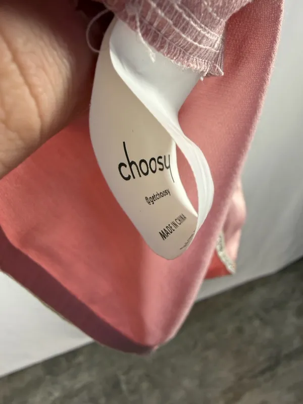 Choosy‎ Brand Rhinestone Trimmed Satin Mini Dress in Pink Size 2 - Image 7