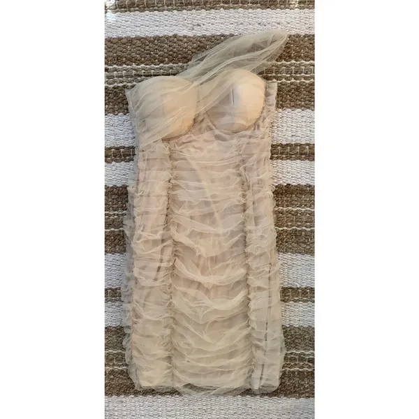Lavish Lice NWT Ruched Off The Shoulder Sheath Dress Size UK/20, US/16 - Image 5