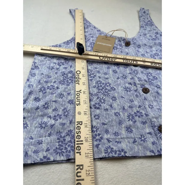 Patagonia Womens Garden Island Top Wildflower Purple Floral Tank Medium NWT - Image 7