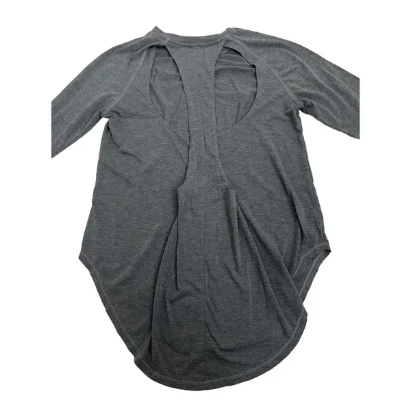 Under Armour Gray Long Sleeve Open Back Shirt Size Women's XS - Image 2