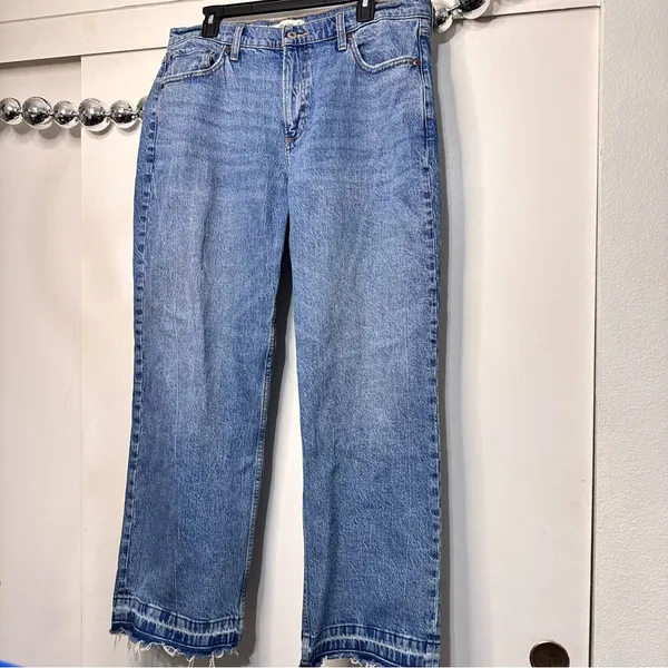 Abercrombie Vintage Comfort Stretch Low Rise Baggy Jeans Curve Love Medium Wash - Image 5