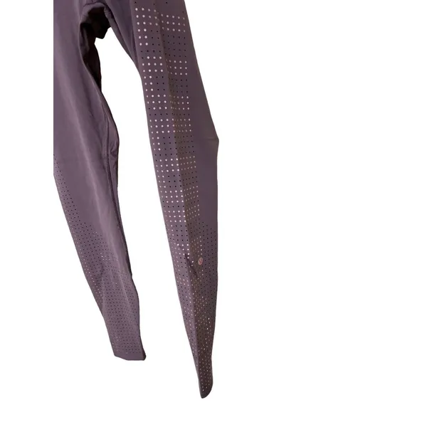 Lululemon Ride & Reflect Tight 28" *Lululemon‎ X SoulCycle Purple Taupe Size 8 - Image 7