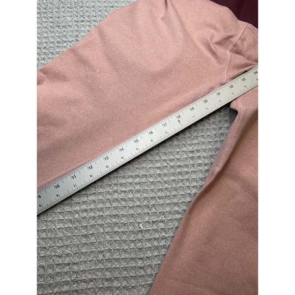 Fabletics Womens Active‎ High Waisted Crop Leggings Pink Burgundy L NWT - Image 8