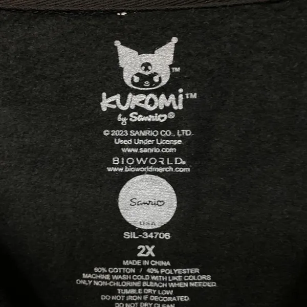 Kuromi skulls Crewneck sweater size 2x - Image 4